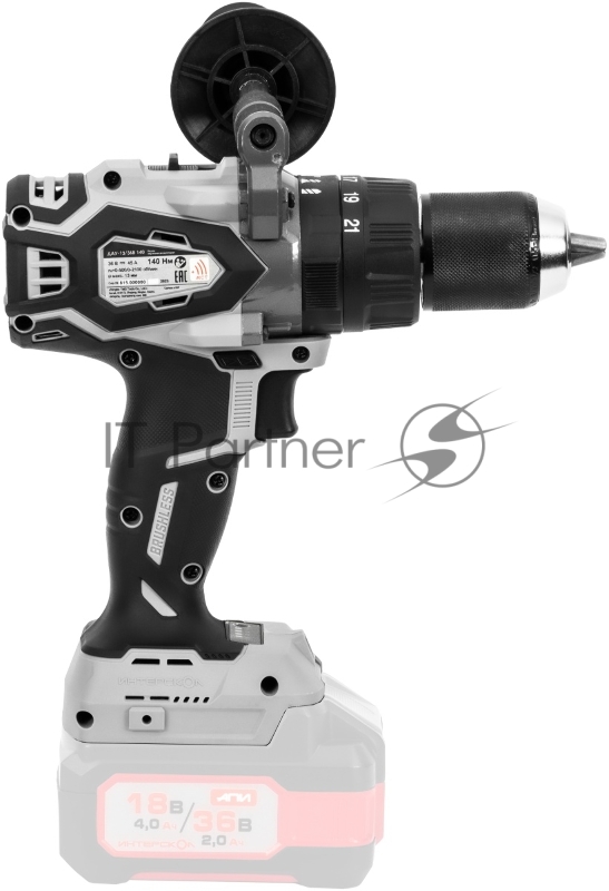 Дрель-шуруповерт аккумуляторная INTERSKOL DAU-13/36V 140