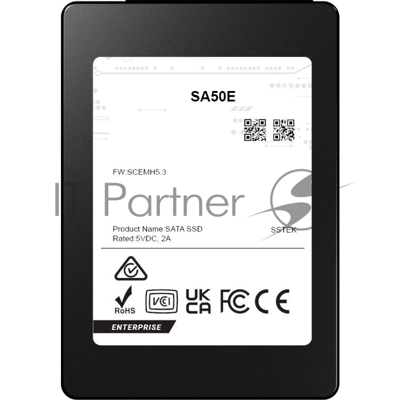 Накопитель SSD PHISON SA50E 1920GB SATA 2.5 3D TLC R530/W500MB/s (98/77 KIOPS) 3DWPD SSD Enterprise Solid State Drive, 1 year, OEM
