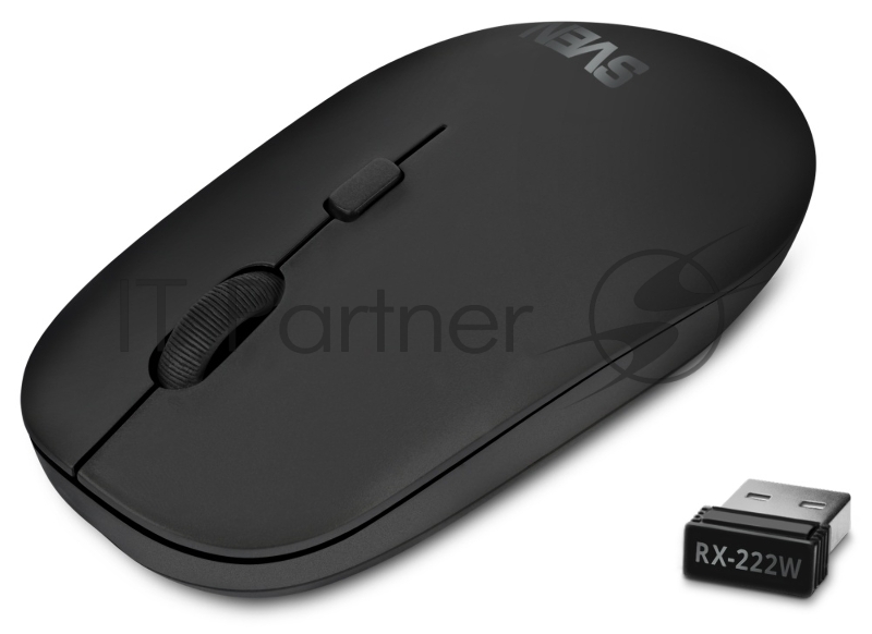 Мышь Sven RX-222W черный (SV-021771)