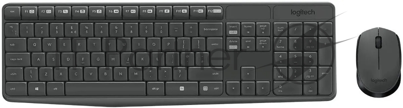 Комплект беспроводной клавиатура+мышь Logitech MK235 Серый (920-007949) РФ