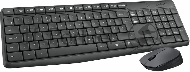 Комплект беспроводной клавиатура+мышь Logitech MK235 Серый (920-007949) РФ