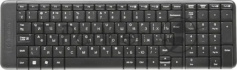 Комплект беспроводной клавиатура+мышь Logitech MK220 black (920-003236)