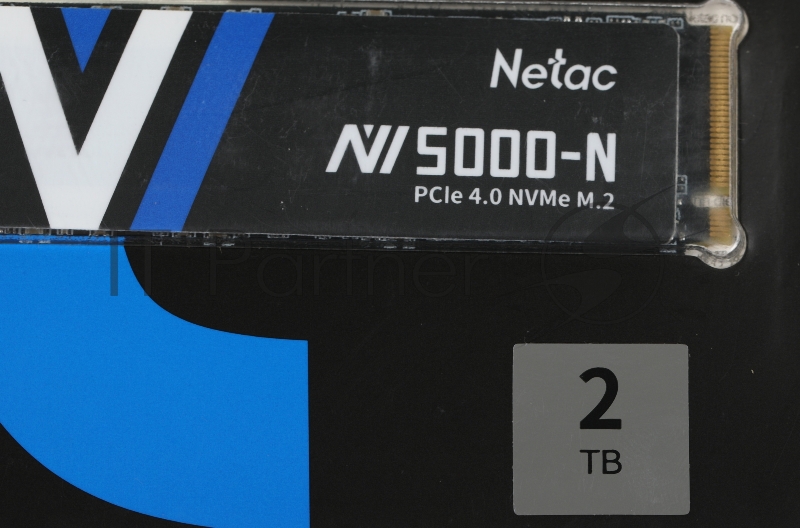 Накопитель Netac SSD NV5000-N 2TB PCIe 4 x4 M.2 2280 NVMe 3D NAND, R/W up to 4800/4400MB/s, TBW 1280TB, without heat sink
