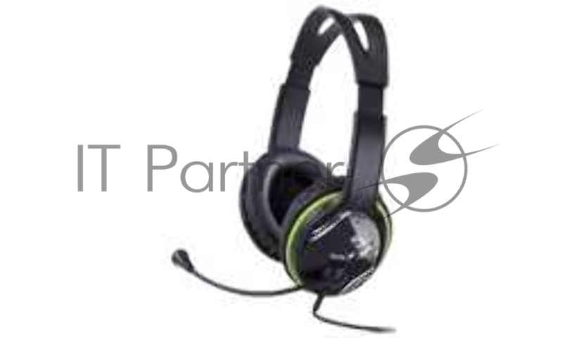 Наушники Genius Гарнитура HS-400A черно/зеленый