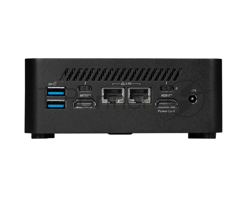 Неттоп MSI Cubi 6 1M Core i3-100U (1.2GHz), 8Gb DDR5 SO-DIMM, 256GB SSD M.2, Intel UHD Graphics, noDVD, WiFi, BT, 65W, VESA Mount kit, no keyboard&mouse, NoOS, 1y war-ty