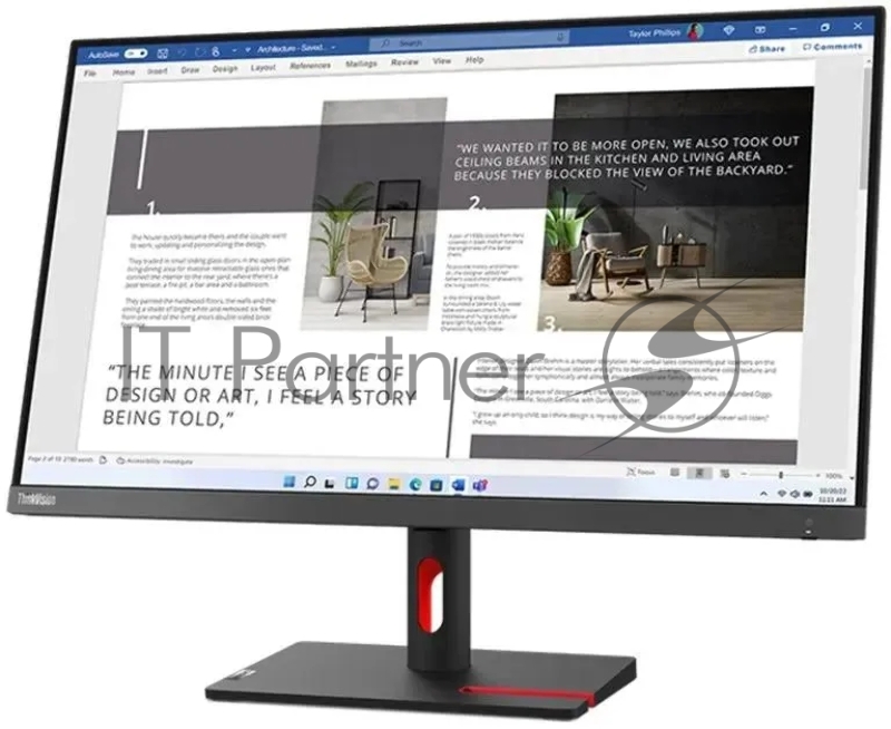 Монитор Lenovo 27 ThinkVision S27i-30 черный IPS LED 4ms 16:9 HDMI матовая 1300:1 300cd 178гр/178гр 1920x1080 100Hz VGA 4.76кг