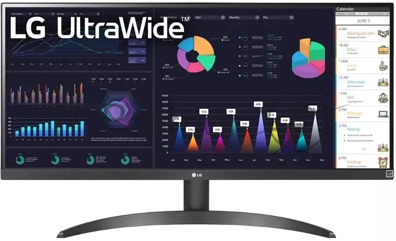 Монитор LG 29 UltraWide 29WQ500-B черный IPS LED 21:9 HDMI матовая 1000:1 250cd 178гр/178гр 2560x1080 100Hz FreeSync DP FHD 4.5кг
