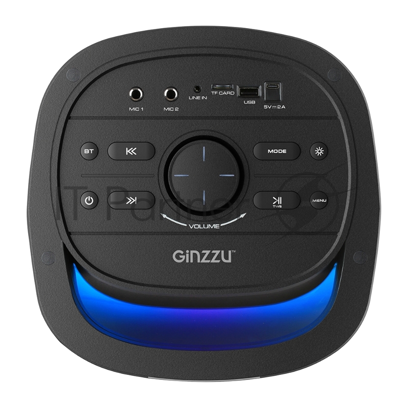 Акустическая система Ginzzu GM-226, Midi, BT/USB/SD/FM/MIC/ДУ