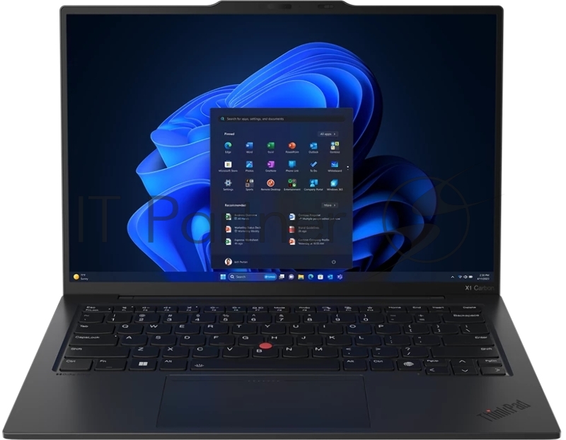 Ноутбук ThinkPad X1 Carbon Gen 12 14 2.8K (2880x1800) OLED 400N, Intel Ultra 7 155H, 16GB LPDDR5x 6400, 1TB SSD M.2, Intel Arc Graphics, WiFi6, BT, FPR, LTE, FHD Cam, 57Wh, 65W USB-C, Win 11 Pro, 1Y, 1.09kg