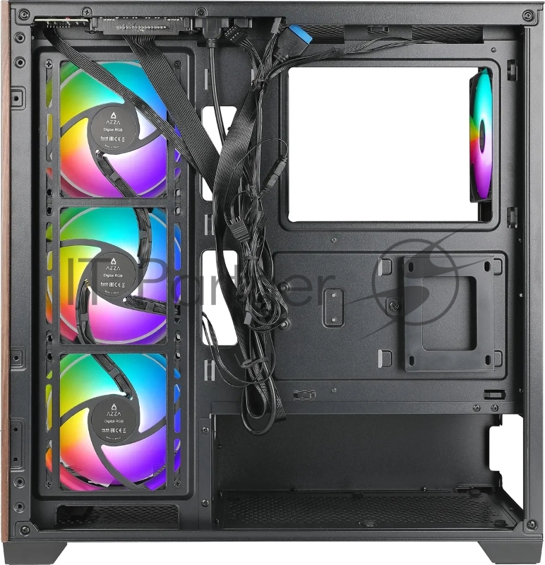 Корпус Azza Neptune черный без БП ATX 5x120mm 2x140mm 2xUSB2.0 1xUSB3.0 audio bott PSU