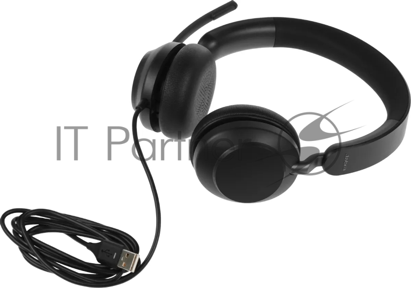 Наушники с микрофоном Jabra Evolve2 40 черный накладные USB оголовье (24189-999-999)