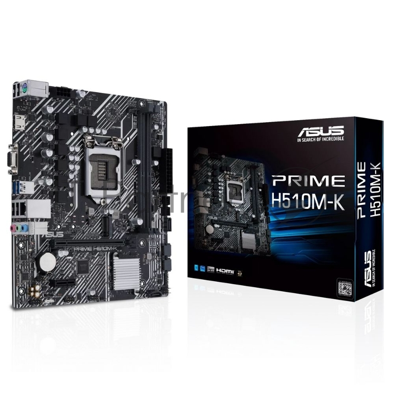 Материнская плата Asus PRIME H510M-K R2.0 Soc-1200 Intel H470 2xDDR4 mATX AC`97 8ch(7.1) GbLAN+VGA+HDMI