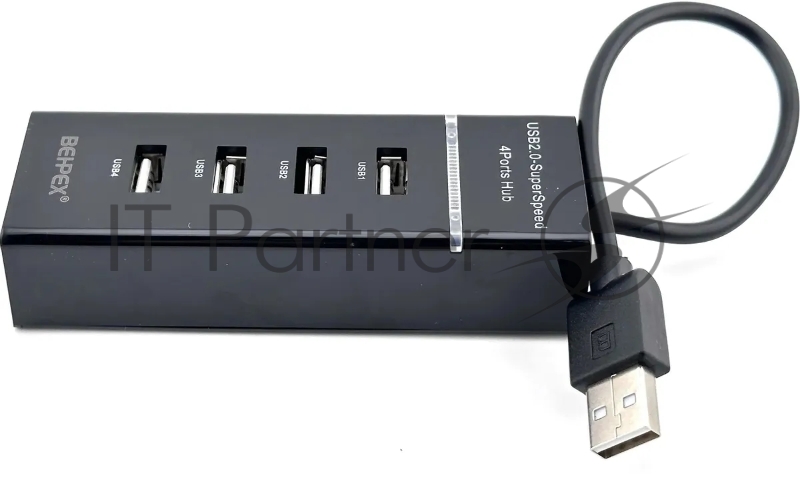 Разветвитель USB 2.0 BPH-920 4порт. черный