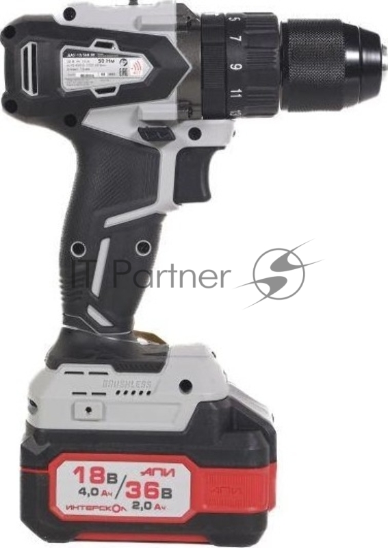 Дрель-шуруповерт аккумуляторная INTERSKOL DAU-13/36V 50
