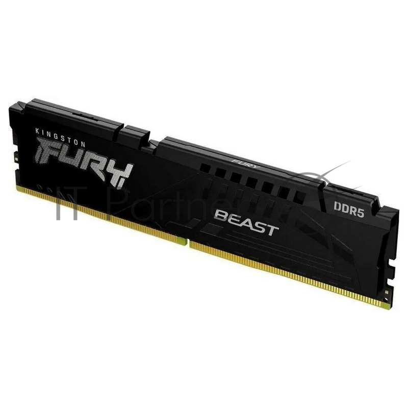 Модуль памяти Kingston 16GB DDR5 6400 CL32 FURY Beast Black XMP Non-ECC Unbuffered DIMM 1RX8 32-39-39 1.4V 288-pin 16Gbit