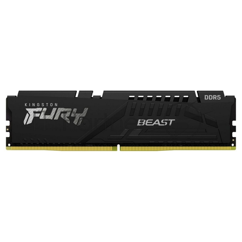 Модуль памяти Kingston 32GB DDR5 6400 CL32 FURY Beast Black EXPO Non-ECC Unbuffered DIMM 2RX8 32-39-39 1.4V 288-pin 16Gbit