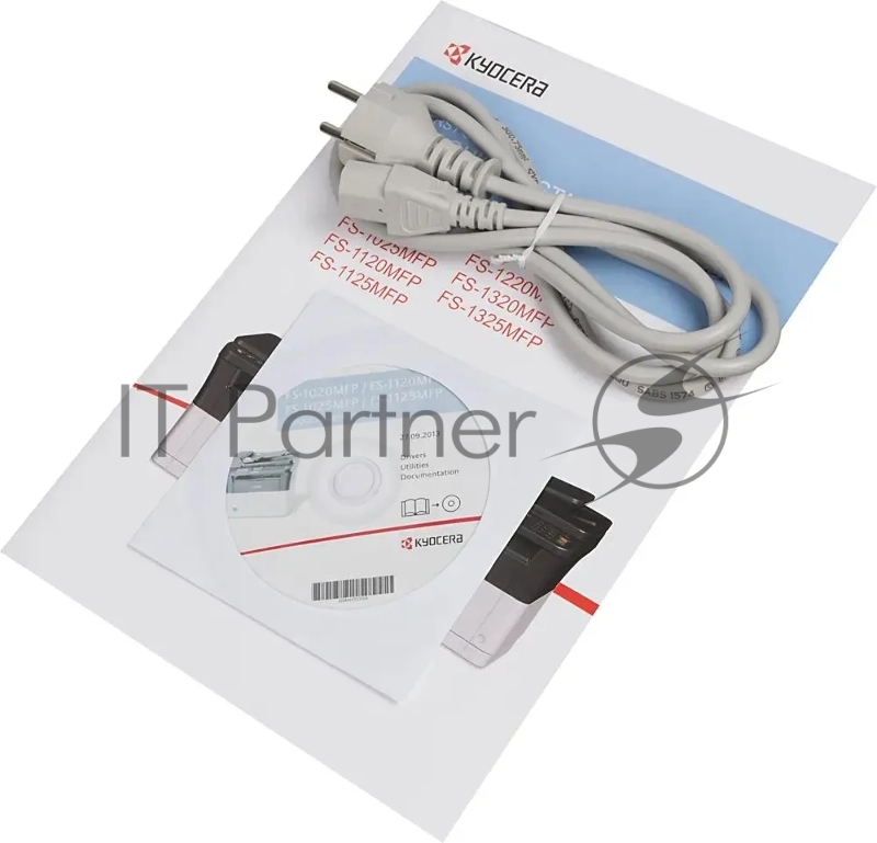 МФУ лазерный Kyocera Ecosys FS-1020MFP (1102M43RU0/1102M43RUV), A4, ч/б, печ. до 20 стр/мин., 600 x 600 dpi, USB