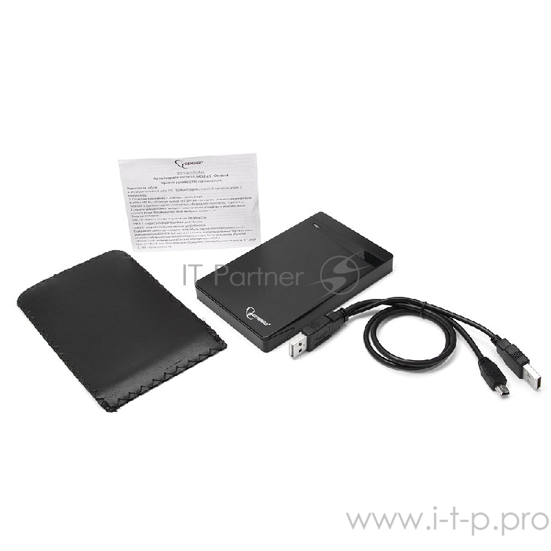Контейнер Gembird EE2-U2S-44P для 2.5 SATA HDD, черный (USB2.0)