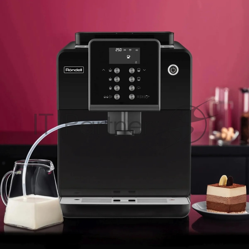 Кофемашина Rondell RDE-1107 1350Вт черный/серебристый