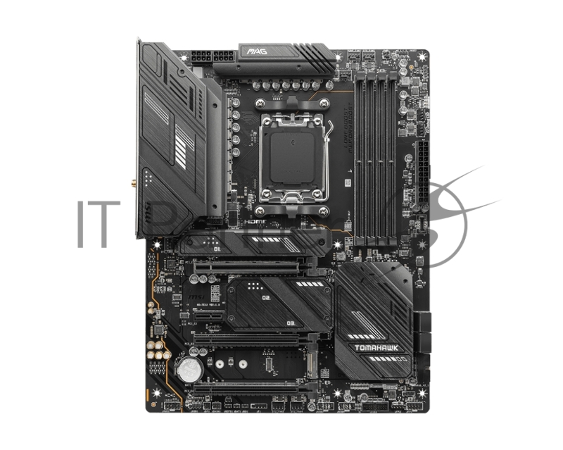 Материнская плата MSI MAG X670E TOMAHAWK WIFI, AM5, AMD X670, 4xDDR5, 4xM.2, 4xSATA, 6xUSB-A, 2xUSB-C, 1xHDMI, 1xDisplayPort, 1xLAN 2.5 Гбит/с, 7.1, ATX