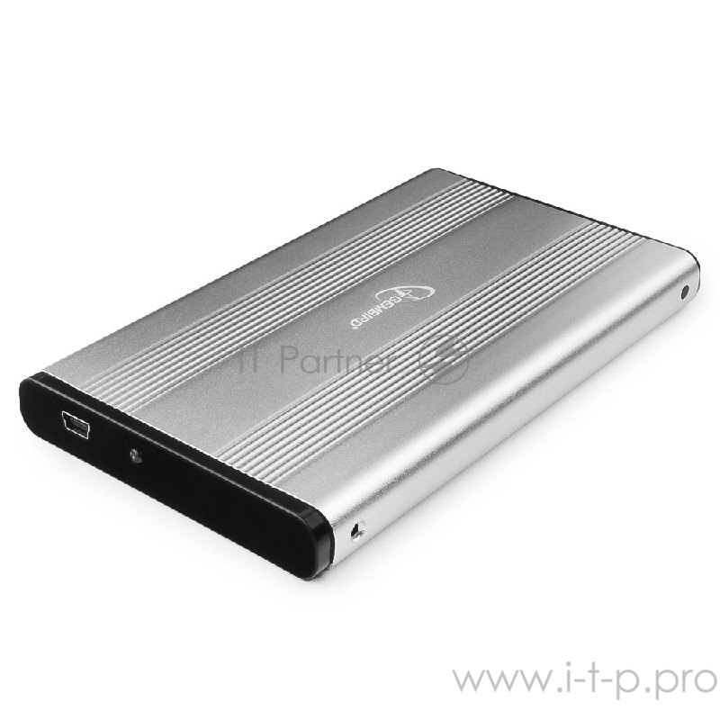 Контейнер Gembird EE2-U2S-5-S для 2.5 SATA HDD, алюминиевый, серебр. (USB2.0)