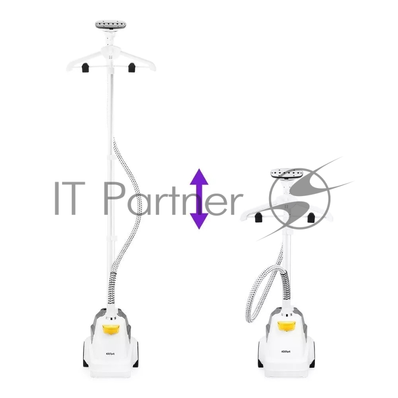 Отпариватель напольный Kitfort КТ-9155 2200Вт белый/черный