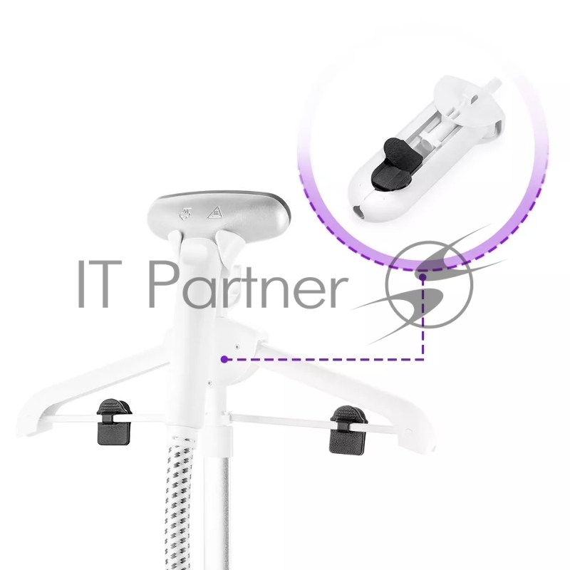 Отпариватель напольный Kitfort КТ-9155 2200Вт белый/черный