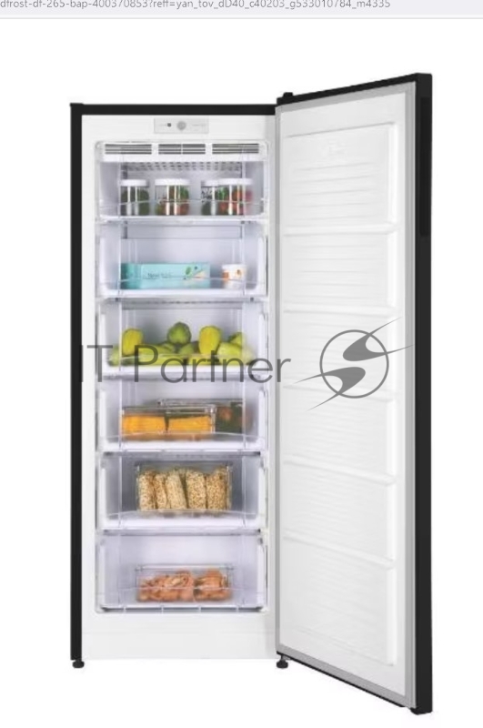 Морозилка NORDFROST DF 265 BAP, черный, 210л, 5 ящиков