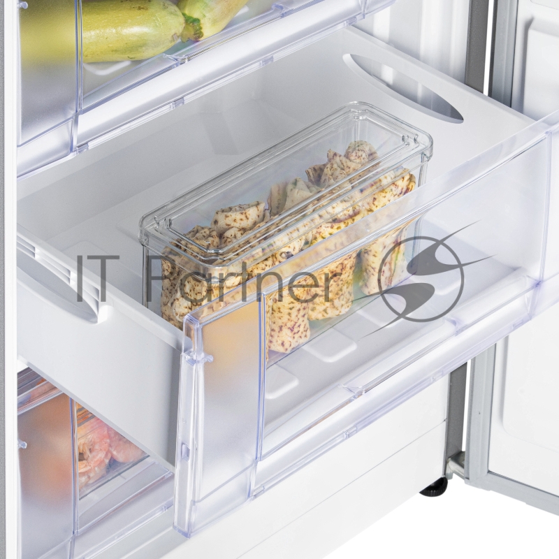 Морозилка NORDFROST DF 256 SAP, серебристый, 100л, 3 ящика