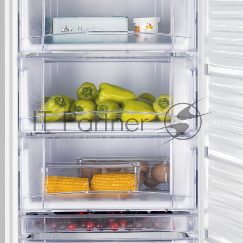 Морозилка NORDFROST DF 268 SAP, серебристый, 256л, 6 ящика