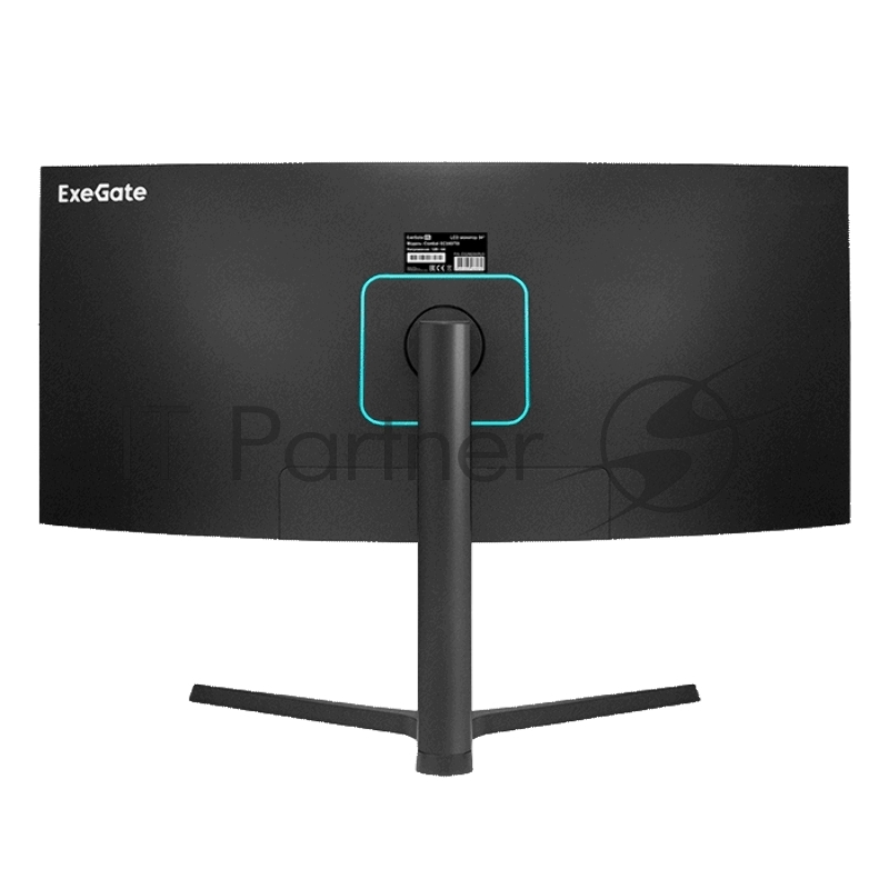 Монитор изогнутый игровой 165 Гц 34 ExeGate Combat EC3400TA (VA Curved R1800 LED Grade A+, UltraWide QHD 3440x1440@165Гц, 21:9, 300cd/m2, 4000:1, 178°/178°, 1ms, 2xHDMI2.0, 2xDisplayPort, audio-out, RGB-подсветка, Flicker-free, FreeSync, Low Blue Lig