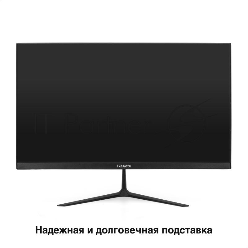 Монитор безрамочный 24.5 ExeGate SmartView EH1500 (IPS LED Grade A+, FHD, 1920x1080@75Гц, 16:9, 250cd/m2, 1000:1, 178°/178°, 5ms, D-Sub, HDMI, Flicker-free, FreeSync, Low Blue Light, кабель HDMI 1.5м, VESA 75x75, регулировка наклона (tilt), черный)