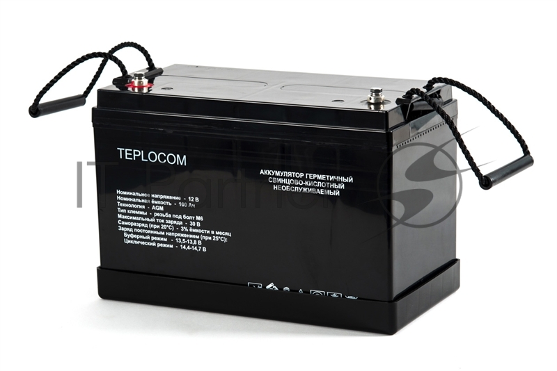 АКБ Бастион TEPLOCOM 100Ач СК 12В/100 Ач/M6/Срок службы — 12 лет.