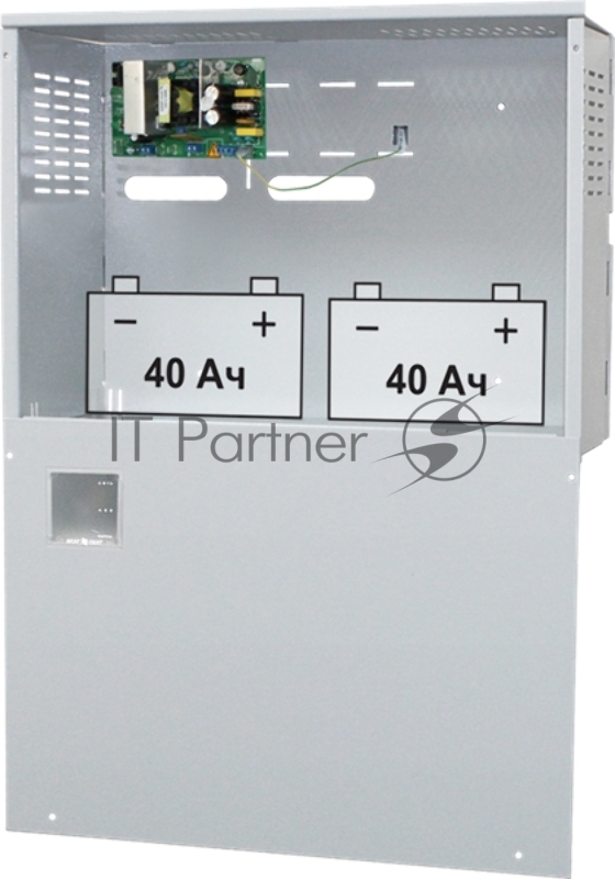 Источник питания 12В Бастион СКАТ-1200У исп. 5000 (СКАТ ИБП-12/6,5-2x40), 6А, корпус под АКБ 2х40 Ач СС ТР
