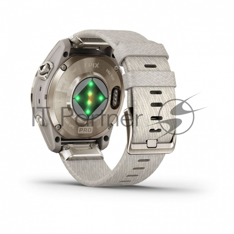 Смарт-часы Garmin Epix Pro (Gen 2) Sapphire золотистый, нейлоновый ремешок 42мм
