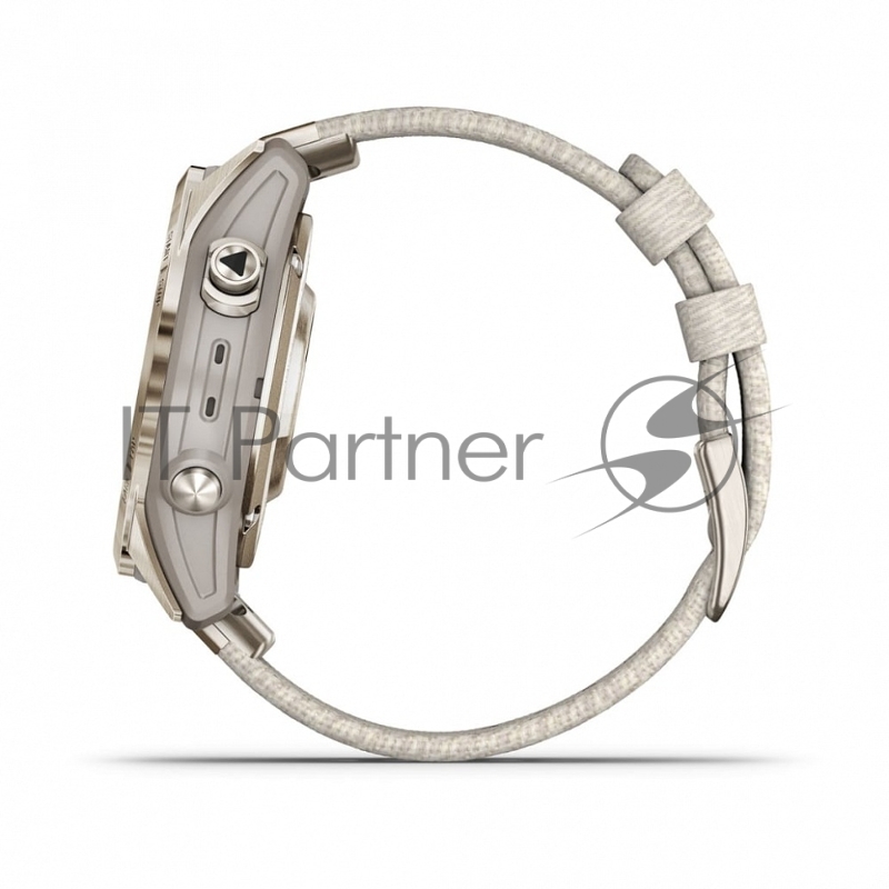 Смарт-часы Garmin Epix Pro (Gen 2) Sapphire золотистый, нейлоновый ремешок 42мм