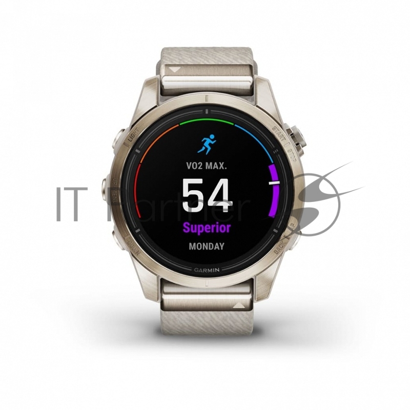 Смарт-часы Garmin Epix Pro (Gen 2) Sapphire золотистый, нейлоновый ремешок 42мм