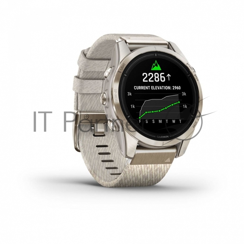 Смарт-часы Garmin Epix Pro (Gen 2) Sapphire золотистый, нейлоновый ремешок 42мм