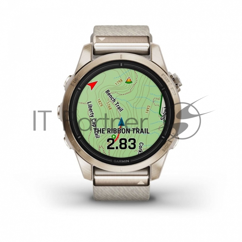 Смарт-часы Garmin Epix Pro (Gen 2) Sapphire золотистый, нейлоновый ремешок 42мм