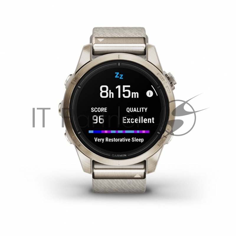 Смарт-часы Garmin Epix Pro (Gen 2) Sapphire золотистый, нейлоновый ремешок 42мм