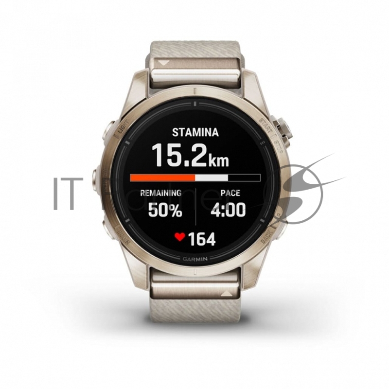 Смарт-часы Garmin Epix Pro (Gen 2) Sapphire золотистый, нейлоновый ремешок 42мм