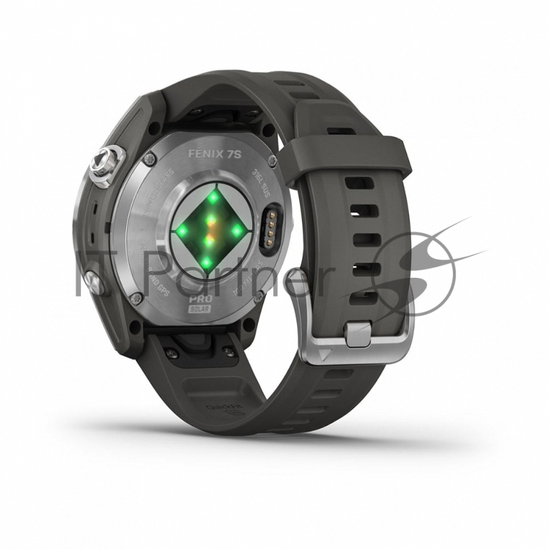 Смарт-часы Garmin Fenix 7s Pro Solar серебристый 42мм