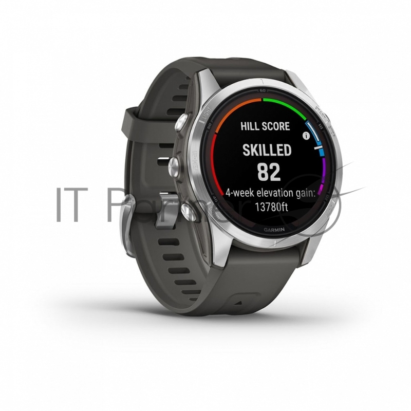Смарт-часы Garmin Fenix 7s Pro Solar серебристый 42мм