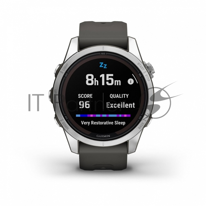 Смарт-часы Garmin Fenix 7s Pro Solar серебристый 42мм