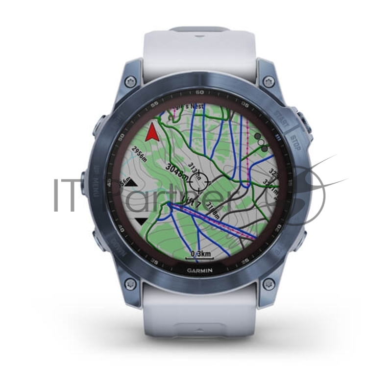 Смарт-часы Garmin Fenix 7x Sapphire Solar синий минерал 51мм