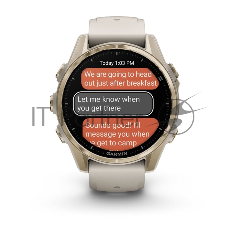 Смарт-часы Garmin Fenix 8 AMOLED Sapphire золотистый, дымчато-серый 43мм