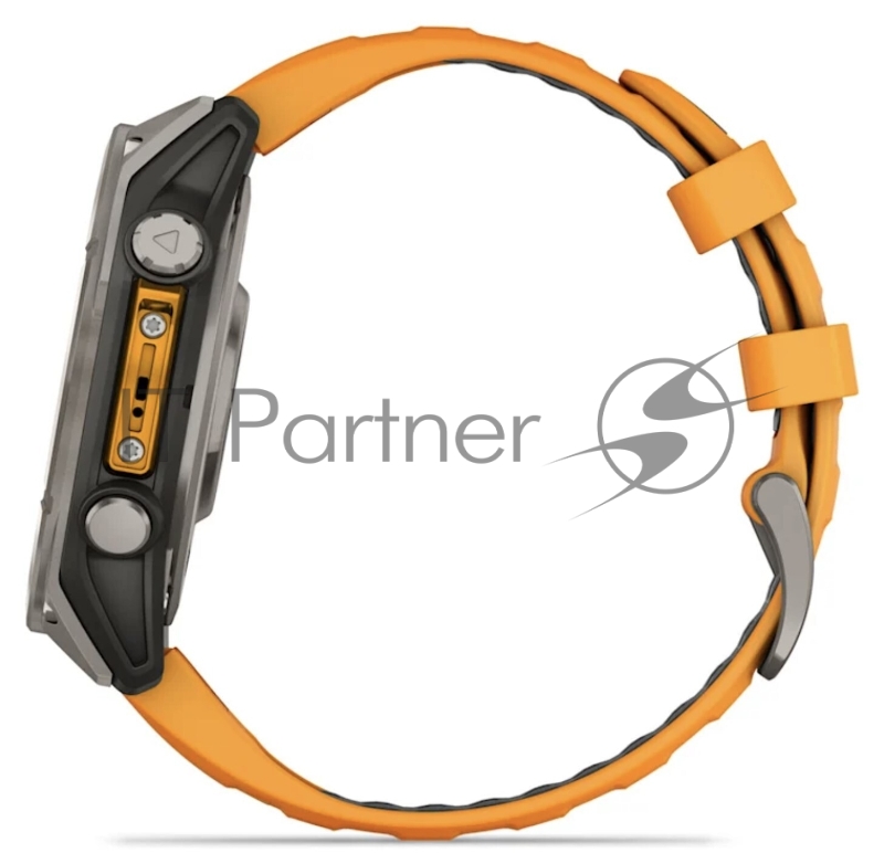 Смарт-часы Garmin Fenix 8 AMOLED Sapphire титановый серый, оранжевый 51мм