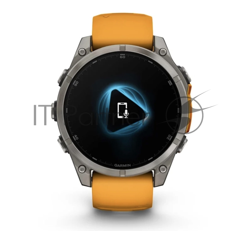 Смарт-часы Garmin Fenix 8 AMOLED Sapphire титановый серый, оранжевый 51мм