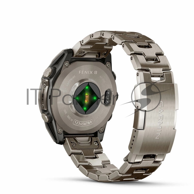 Смарт-часы Garmin Fenix 8 AMOLED Sapphire титановый серый, титановый браслет 47мм