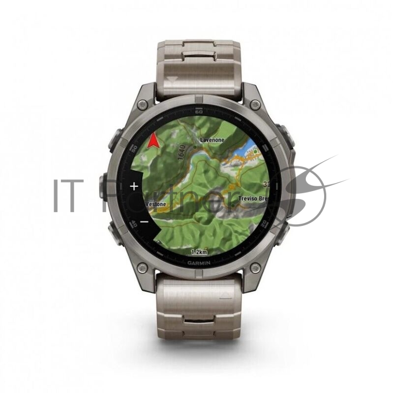 Смарт-часы Garmin Fenix 8 AMOLED Sapphire титановый серый, титановый браслет 47мм